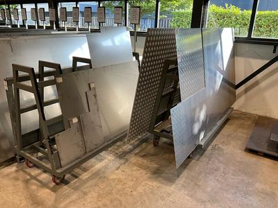 Översiktsbild av aluminium & stainless steel sheet material